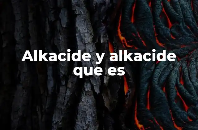 Alkacide y Alkacide que es