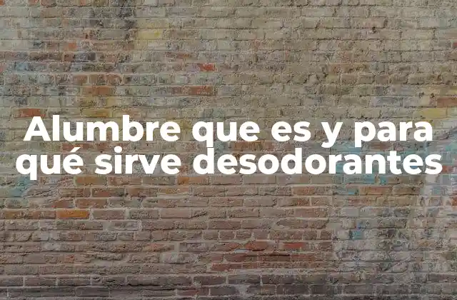 Alumbre que es y para Qué Sirve Desodorantes 2 El alumbre como opción natural frente a los desodorantes convencionales