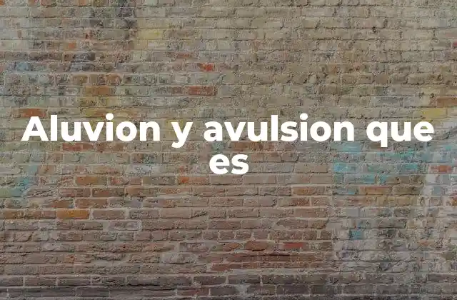¿Cómo se diferencian los procesos de aluvión y avulsión?