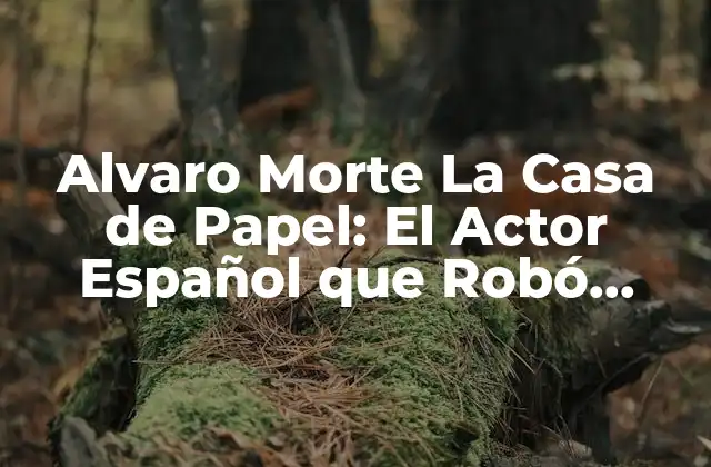 Alvaro Morte la Casa de Papel: el Actor Español que Robó Corazones