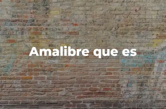 Amalibre que es