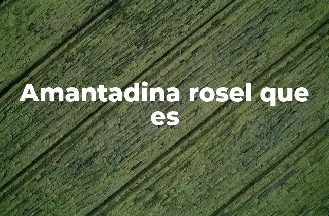 Amantadina Rosel que es