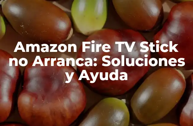 Amazon Fire Tv Stick No Arranca: Soluciones y Ayuda 2 Causas Comunes del Problema de No Arranque