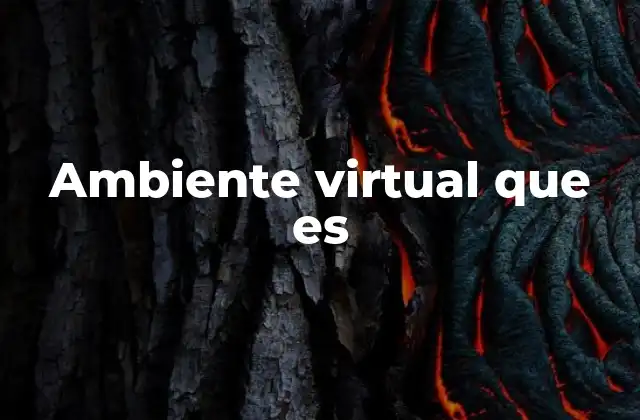 Ambiente Virtual que es