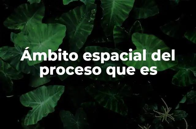 La importancia del espacio en la ejecución de los procesos