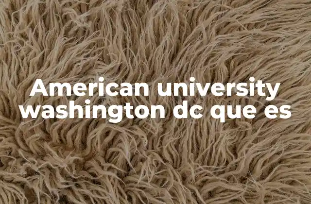 American University Washington Dc que es 2 La importancia de estudiar en una universidad en Washington, DC