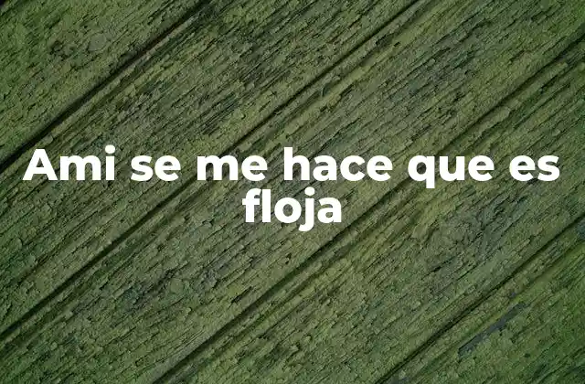 Ami Se Me Hace que es Floja 2 Contextos comunes donde se usa ami se me hace que es floja