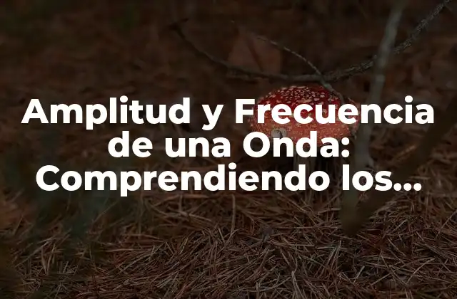Amplitud y Frecuencia de una Onda: Comprendiendo los Conceptos Básicos