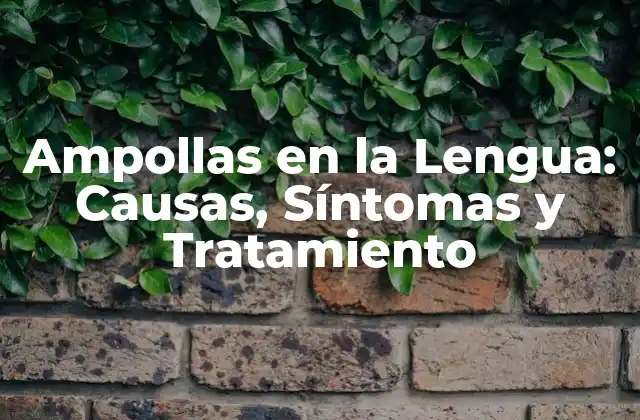 Ampollas en la Lengua: Causas, Síntomas y Tratamiento 2 ¿Qué Son las Ampollas en la Lengua?