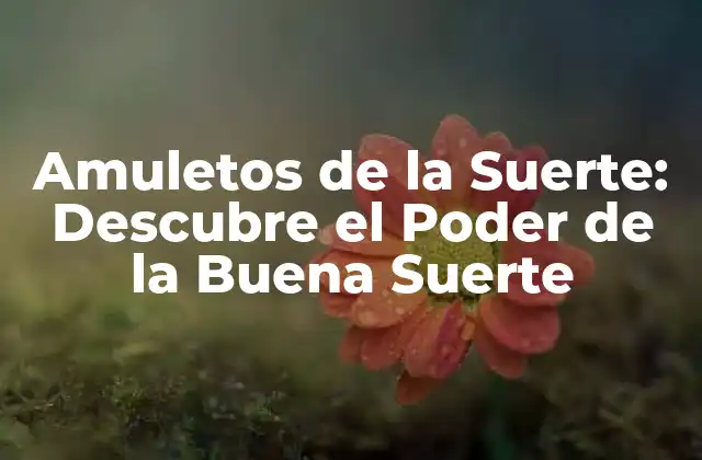 Amuletos de la Suerte: Descubre el Poder de la Buena Suerte