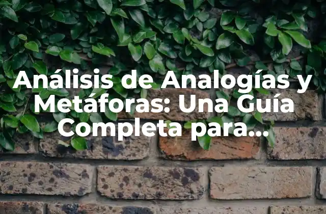 Análisis de Analogías y Metáforas: una Guía Completa para Entender la Comunicación Humana