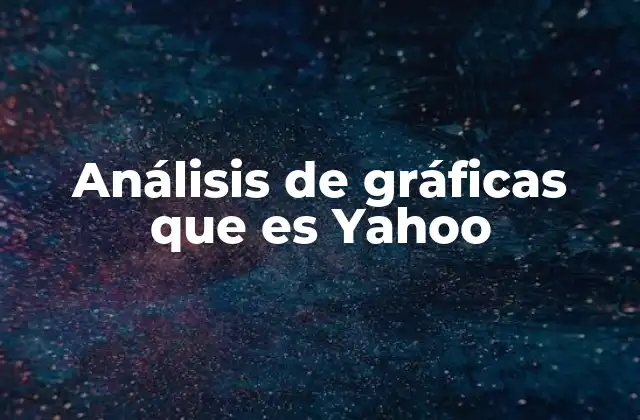 Análisis de Gráficas que es Yahoo