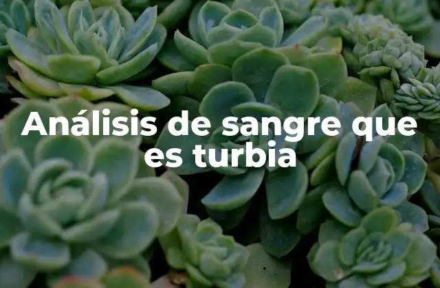 Características de la sangre en los análisis clínicos