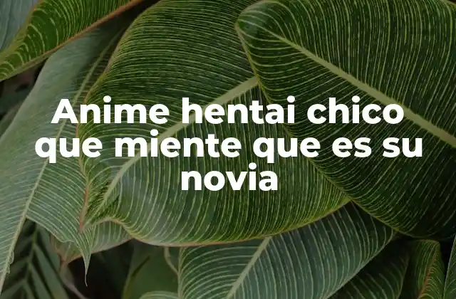 Anime Hentai Chico que Miente que es Su Novia 2 La mentira en las relaciones de anime hentai