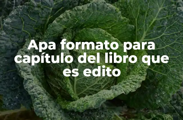 Cómo identificar un capítulo de libro edito
