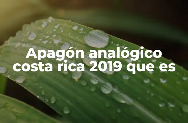Apagón Analógico Costa Rica 2019 que es 2 La transición de la televisión en Costa Rica y sus implicaciones