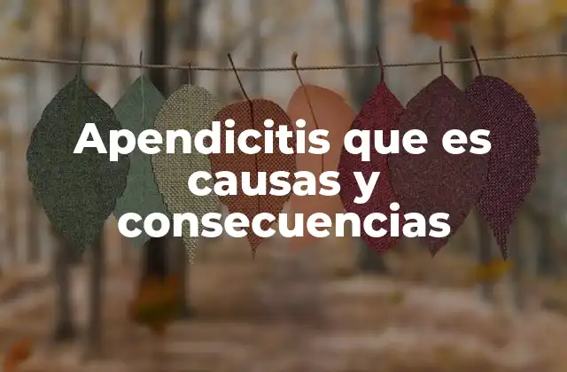 Síntomas y diagnóstico de la apendicitis