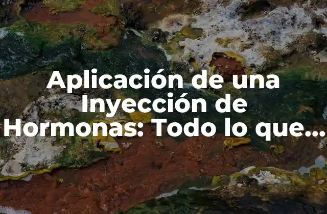 Aplicación de una Inyección de Hormonas: Todo Lo que Necesita Saber