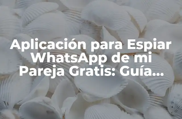 Aplicación para Espiar Whatsapp de Mi Pareja Gratis: Guía Completa