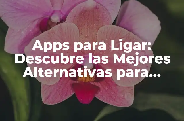 Apps para Ligar: Descubre las Mejores Alternativas para Encontrar Tu Pareja