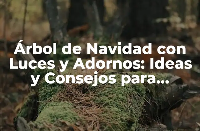 Árbol de Navidad con Luces y Adornos: Ideas y Consejos para Decorar Tu Hogar