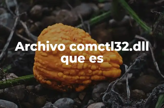 Archivo Comctl32.dll que es