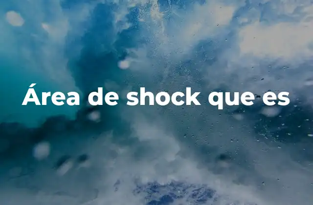 Área de Shock que es