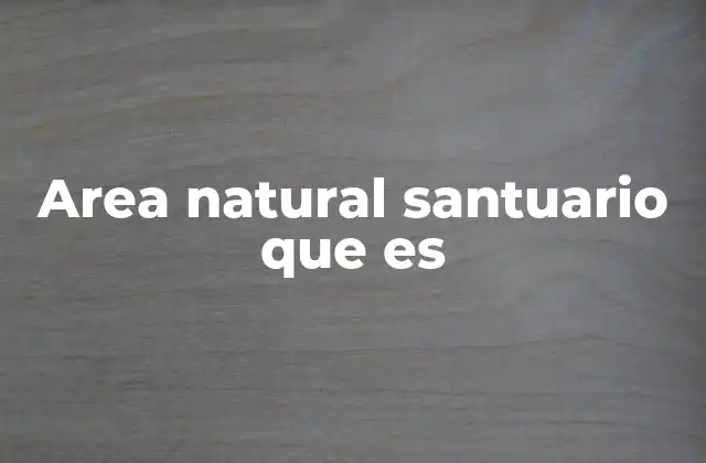 La importancia de los santuarios naturales en la conservación ambiental