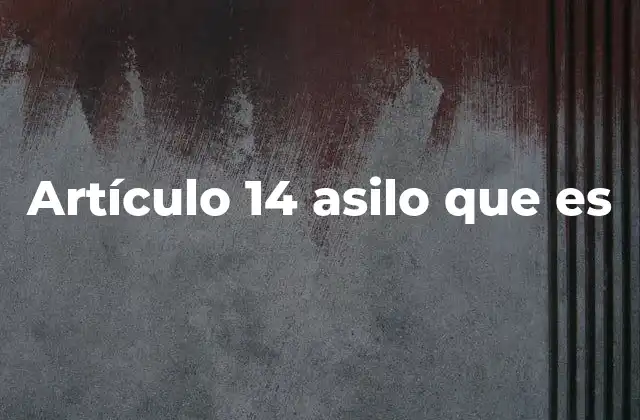 El derecho al asilo en el marco internacional