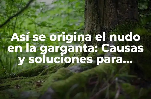 Así Se Origina el Nudo en la Garganta: Causas y Soluciones para Aliviar la Tensión