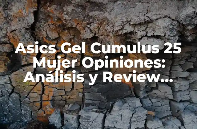 Asics Gel Cumulus 25 Mujer Opiniones: Análisis y Review Detallado