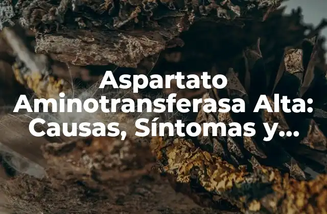 Aspartato Aminotransferasa Alta: Causas, Síntomas y Tratamiento