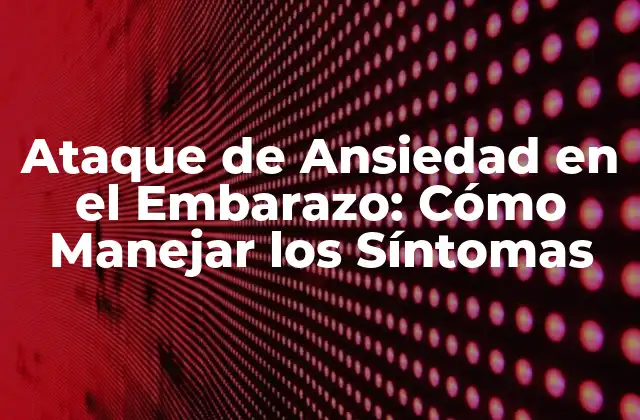 Ataque de Ansiedad en el Embarazo: Cómo Manejar los Síntomas 2 Causas de los Ataques de Ansiedad en el Embarazo