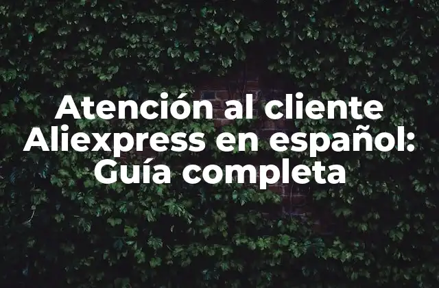 Atención Al Cliente Aliexpress en Español: Guía Completa