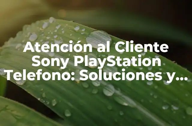 Atención Al Cliente Sony Playstation Telefono: Soluciones y Respuestas
