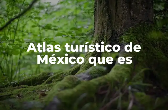 Atlas Turístico de México que es