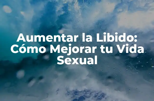 Aumentar la Libido: Cómo Mejorar Tu Vida Sexual