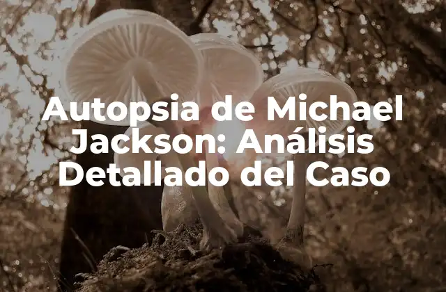 Autopsia de Michael Jackson: Análisis Detallado Del Caso 2 La Noche del Accidente: Los Hechos Precedentes