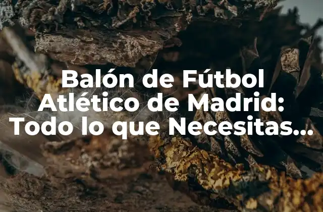Balón de Fútbol Atlético de Madrid: Todo Lo que Necesitas Saber