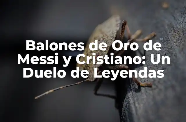 Balones de Oro de Messi y Cristiano: un Duelo de Leyendas