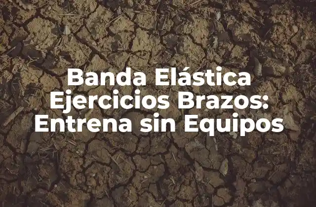 Banda Elástica Ejercicios Brazos: Entrena sin Equipos