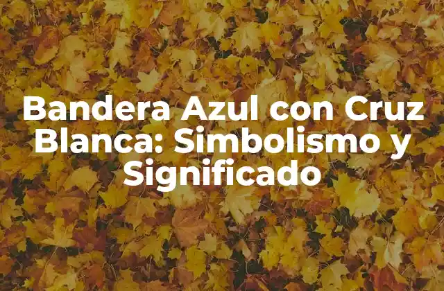 Bandera Azul con Cruz Blanca: Simbolismo y Significado