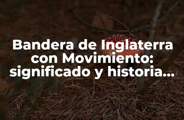 Bandera de Inglaterra con Movimiento: Significado y Historia Detrás de la Insignia