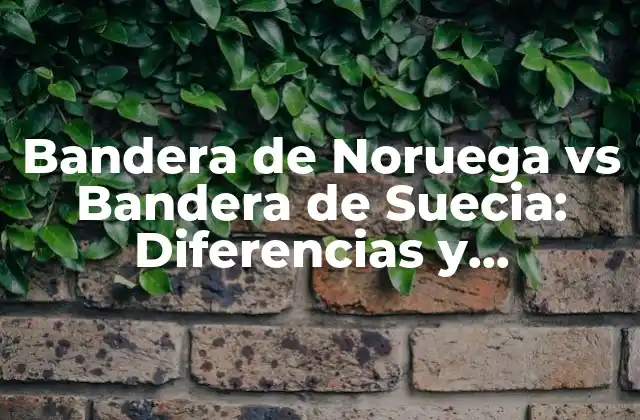 Bandera de Noruega Vs Bandera de Suecia: Diferencias y Similitudes