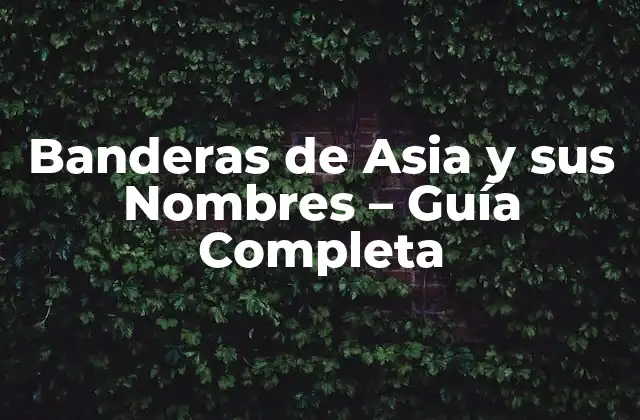 Banderas de Asia y Sus Nombres - Guía Completa 2 Historia de las Banderas de Asia