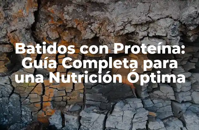 Batidos con Proteína: Guía Completa para una Nutrición Óptima