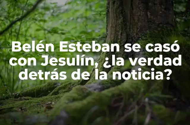 Belén Esteban Se Casó con Jesulín, ¿la Verdad Detrás de la Noticia?