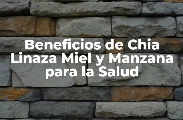 Beneficios de Chia Linaza Miel y Manzana para la Salud