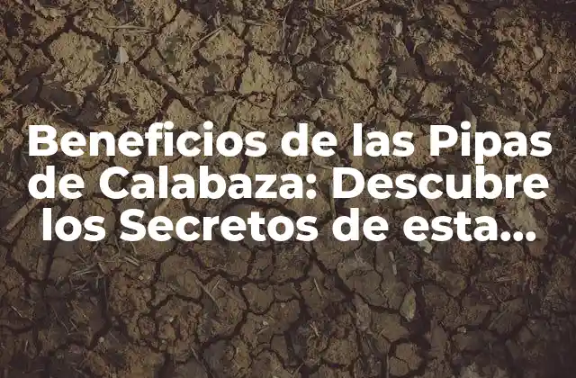 Beneficios de las Pipas de Calabaza: Descubre los Secretos de Esta Deliciosa Semilla