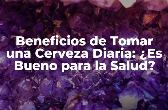 Beneficios de Tomar una Cerveza Diaria: ¿es Bueno para la Salud?